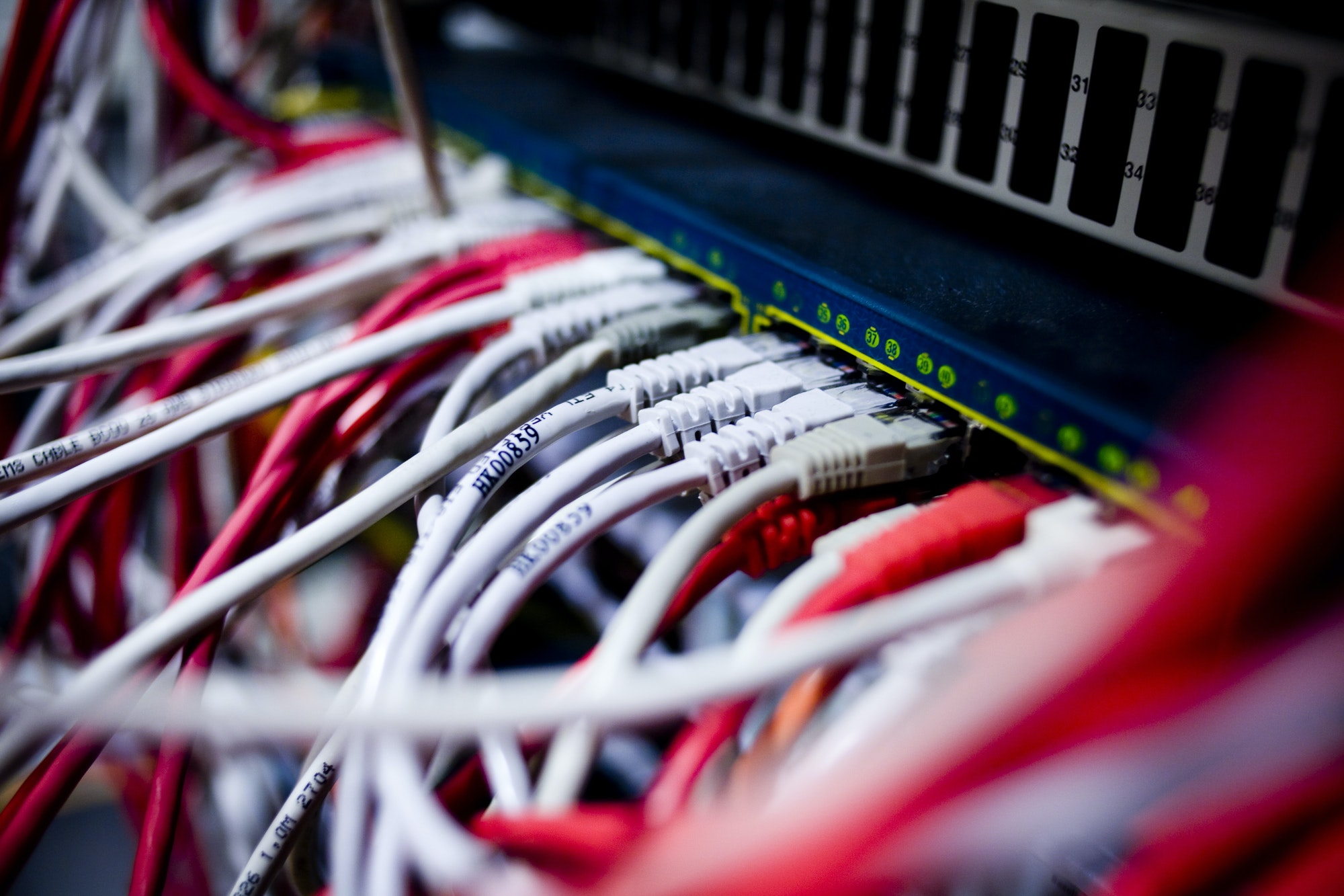 Close-up of cables attached to machinery